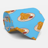 Cravate Illustration de dessin animé sur le poulet frit (Roulé)