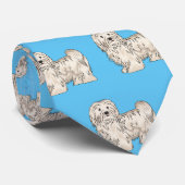 Cravate Illustration de dessin de chien de Havan (Roulé)
