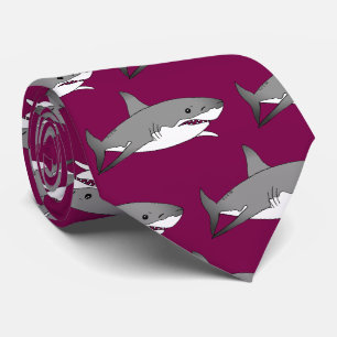 Cravate Illustration de dessin de requin cool