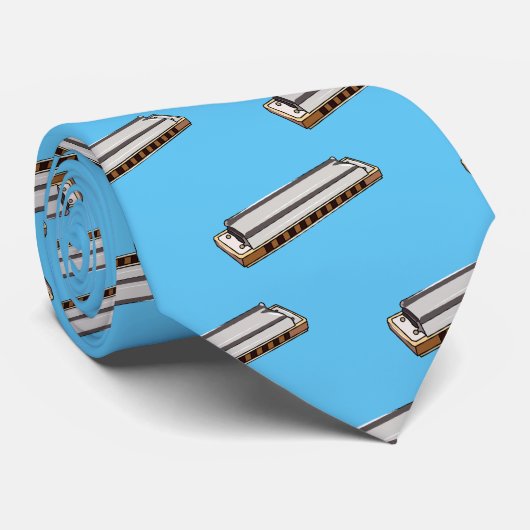 Cravate Illustration de dessin d'Harmonica (Roulé)