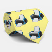 Cravate Illustration de dessin d'imprimante (Roulé)