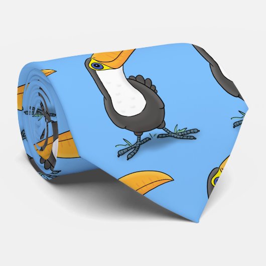 Cravate Illustration de dessin humoristique du toucan joye (Roulé)