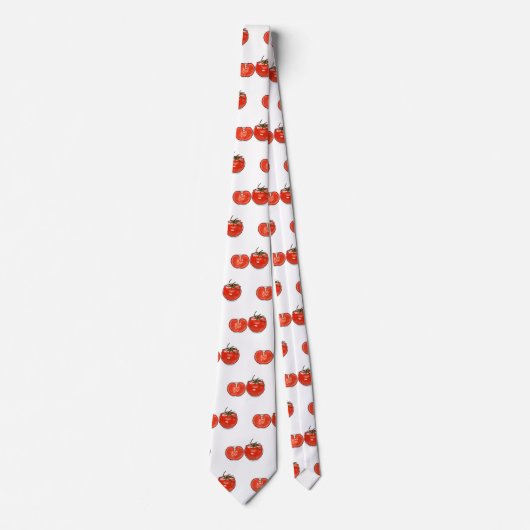 Cravate Illustration de dessin sur la tomate (Devant)