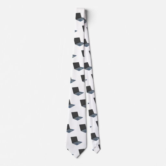 Cravate Illustration de dessin sur ordinateur portable (Devant)