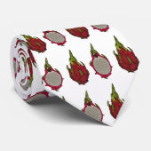 Cravate Illustration de dragon fruit (Roulé)