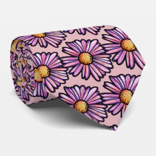 Cravate Illustration de fleur de marguerite