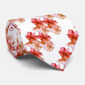 Cravate Illustration de fleur de pêche florale (Roulé)