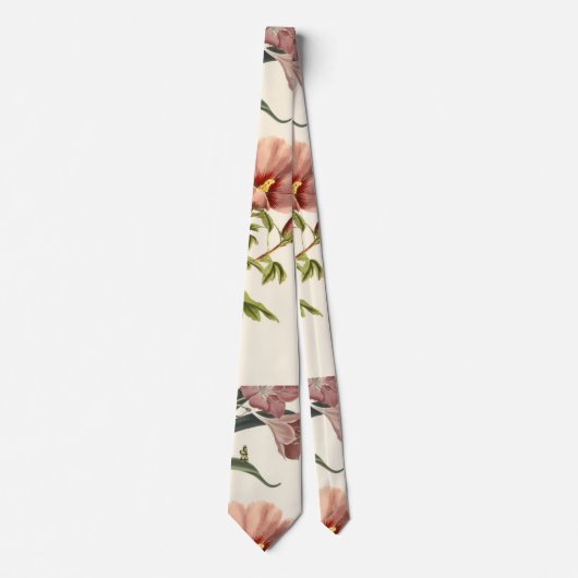 Cravate Illustration de fleurs colorées  (Devant)