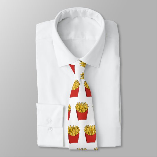 Cravate Illustration de frites (Attaché)