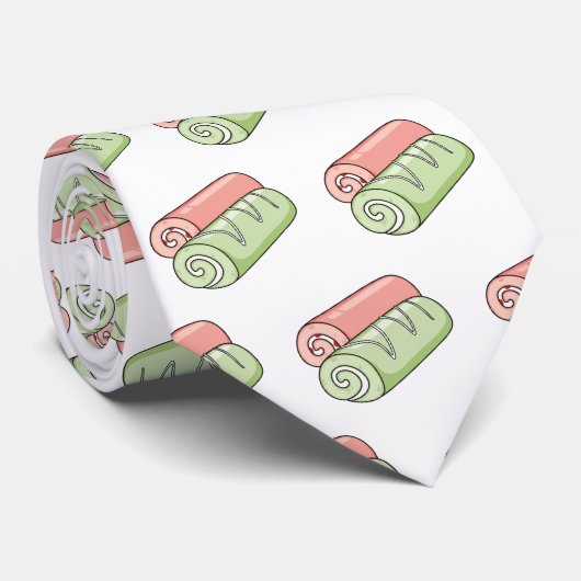 Cravate Illustration de gâteau suisse roll / roll (Roulé)
