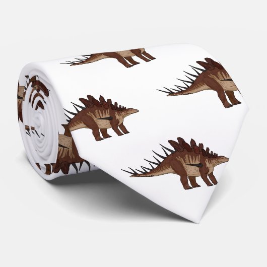 Cravate Illustration de Kentrosaurus (Roulé)