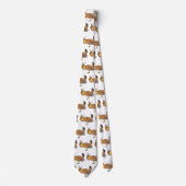 Cravate Illustration de la bande dessinée de poulet de pra (Devant)