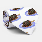 Cravate Illustration de la caricature de l'agneau braisé (Roulé)