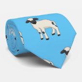 Cravate Illustration de la caricature de mouton Valais Bla (Roulé)