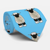 Cravate Illustration de la caricature de mouton Valais Bla (Roulé)
