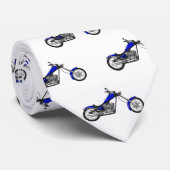 Cravate Illustration de la moto à hélico (Roulé)