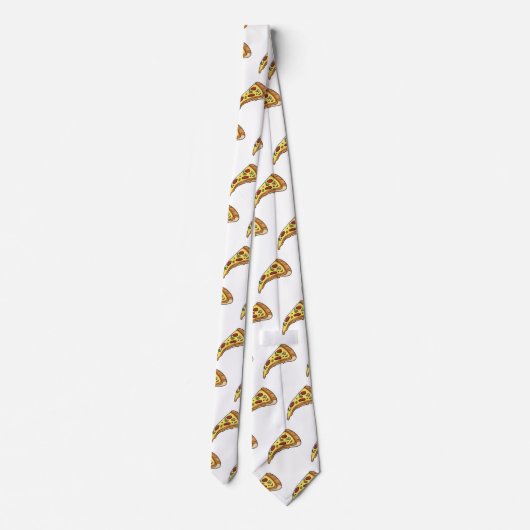 Cravate Illustration de la pizza (Dos)
