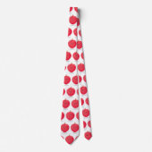 Cravate Illustration de litchee rose mignon (Devant)