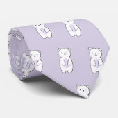 Cravate Illustration de l'ours polaire mou (Roulé)