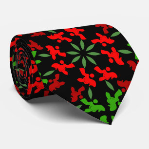 Cravate Illustration de motif de caniche personnalisable