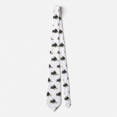 Cravate Illustration de motoneige (Devant)