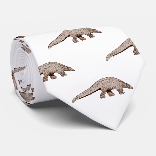 Cravate Illustration de Pangolin (Roulé)