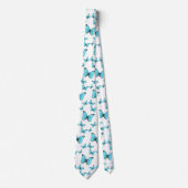 Cravate Illustration de papillons Morpho (Devant)