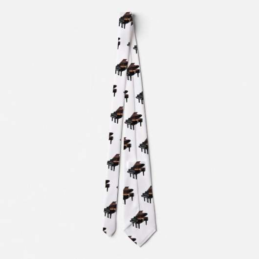Cravate Illustration de piano (Dos)