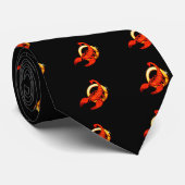 Cravate Illustration de Scorpion (Roulé)
