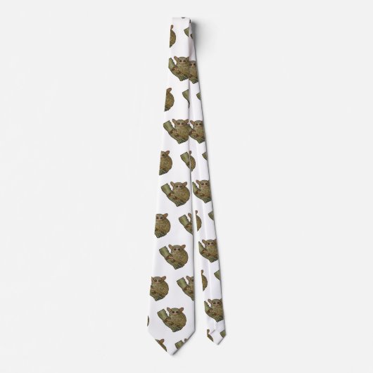 Cravate Illustration de Tarsier (Devant)