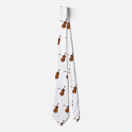 Cravate Illustration de violoncelle (Devant)