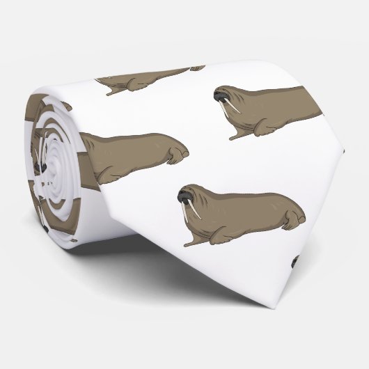 Cravate Illustration de Walrus (Roulé)