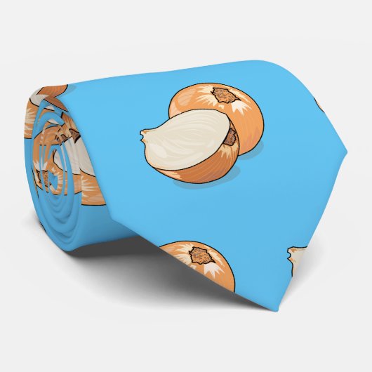 Cravate Illustration d'oignon (Roulé)