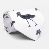 Cravate Illustration d'oiseau de cordonnier (Roulé)