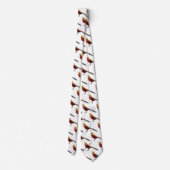 Cravate Illustration d'oiseau de faisan doré (Dos)