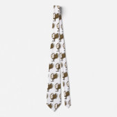 Cravate Illustration d'oiseau de tétras des armoises (Devant)