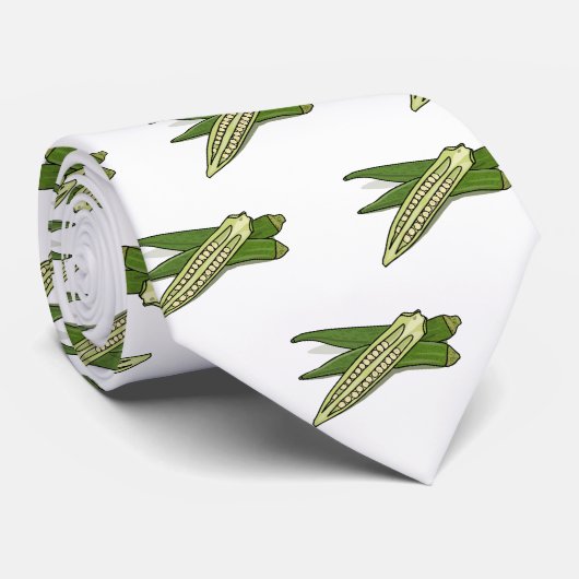 Cravate Illustration d'Okra (Roulé)