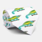 Cravate Illustration du caméléon de Jackson (Roulé)