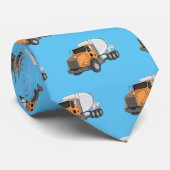 Cravate Illustration du camion de mélange de béton (Roulé)