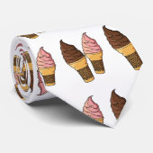 Cravate Illustration du cône de crème glacée (Roulé)