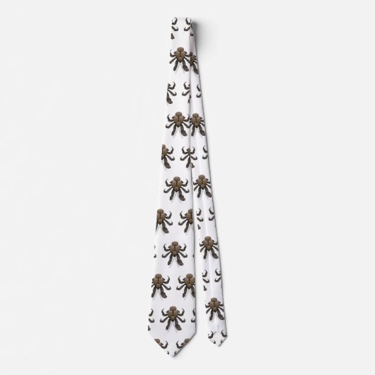 Cravate Illustration du crabe de coco (Devant)