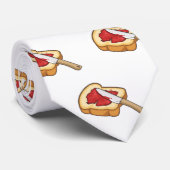 Cravate Illustration du pain et de la confiture (Roulé)