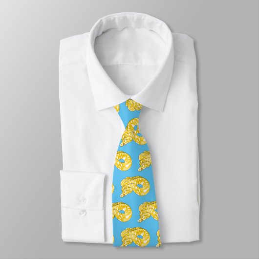 Cravate Illustration du serpent python birman (Attaché)