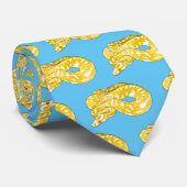 Cravate Illustration du serpent python birman (Roulé)