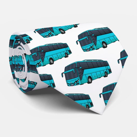 Cravate Illustration d'un autobus à passagers moderne (Roulé)