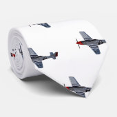 Cravate Illustration d'un avion de chasse-bombardier (Roulé)