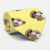 Cravate Illustration d'un champignon (Roulé)