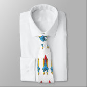 Cravate Illustration d'un vaisseau de fusées (Attaché)