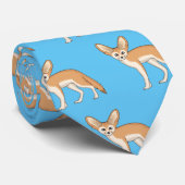 Cravate Illustration Fennec fox (Roulé)