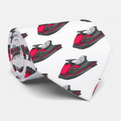 Cravate Illustration Jet ski (Roulé)